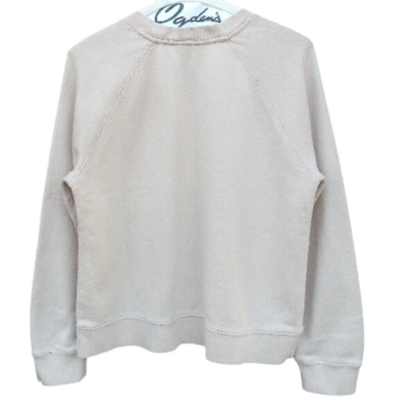 JENNI KAYNE | Saturday Sand Beige French Terry Pullover Raglan Sleeve Sweater M - Picture 2 of 16